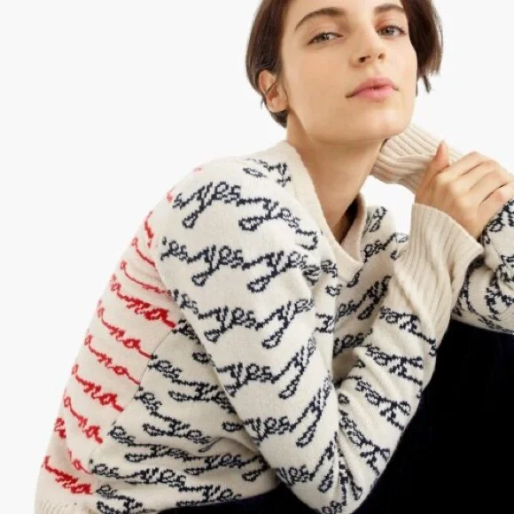 J crew yes no clearance sweater